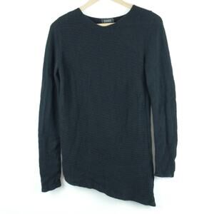 Forte Cashmere Small Sweater Black Asymmetric Artsy Minimal Lagom Luxury